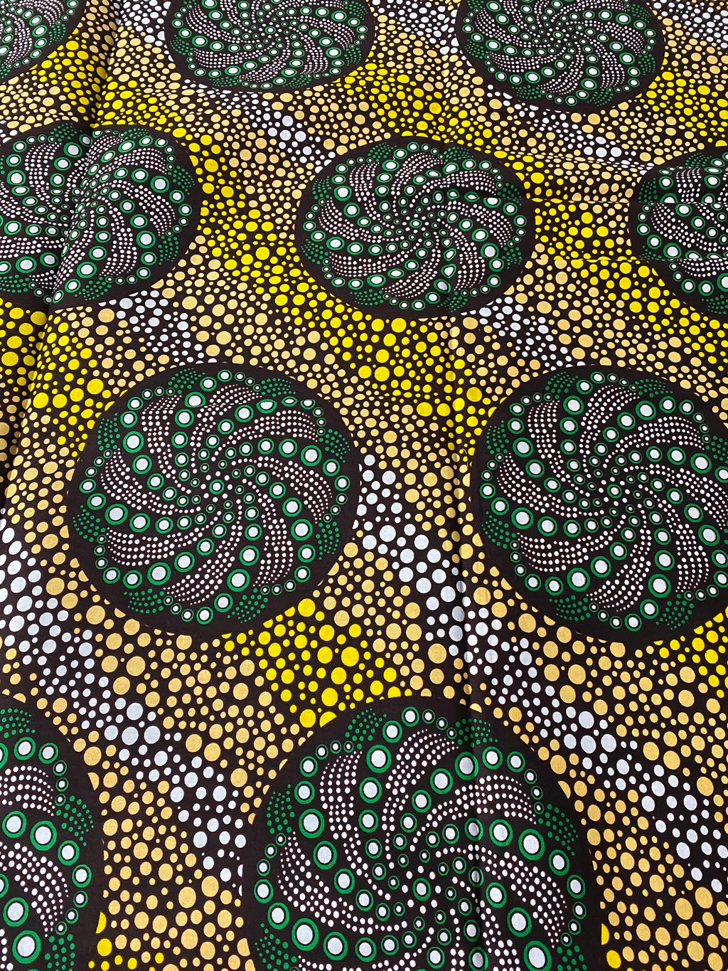 African Wax Print Fabric: Ankara Cotton, Vibrant Floral Design (6 Yards)