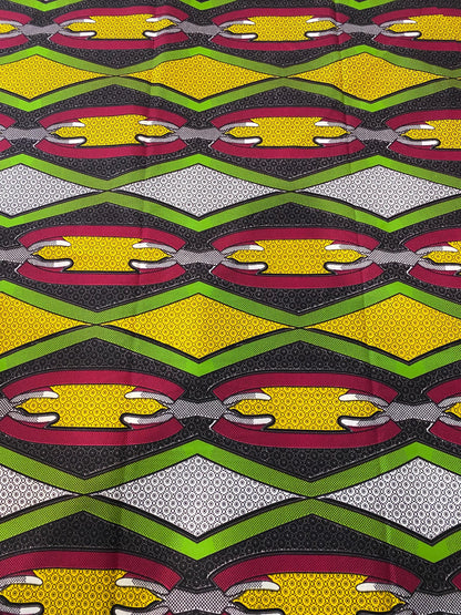 Polycotton African Fabric 6 Yards Soft Ankara Wax Print Material