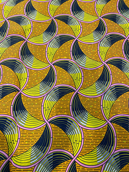 Polycotton African Fabric 6 Yards Soft Ankara Wax Print Material
