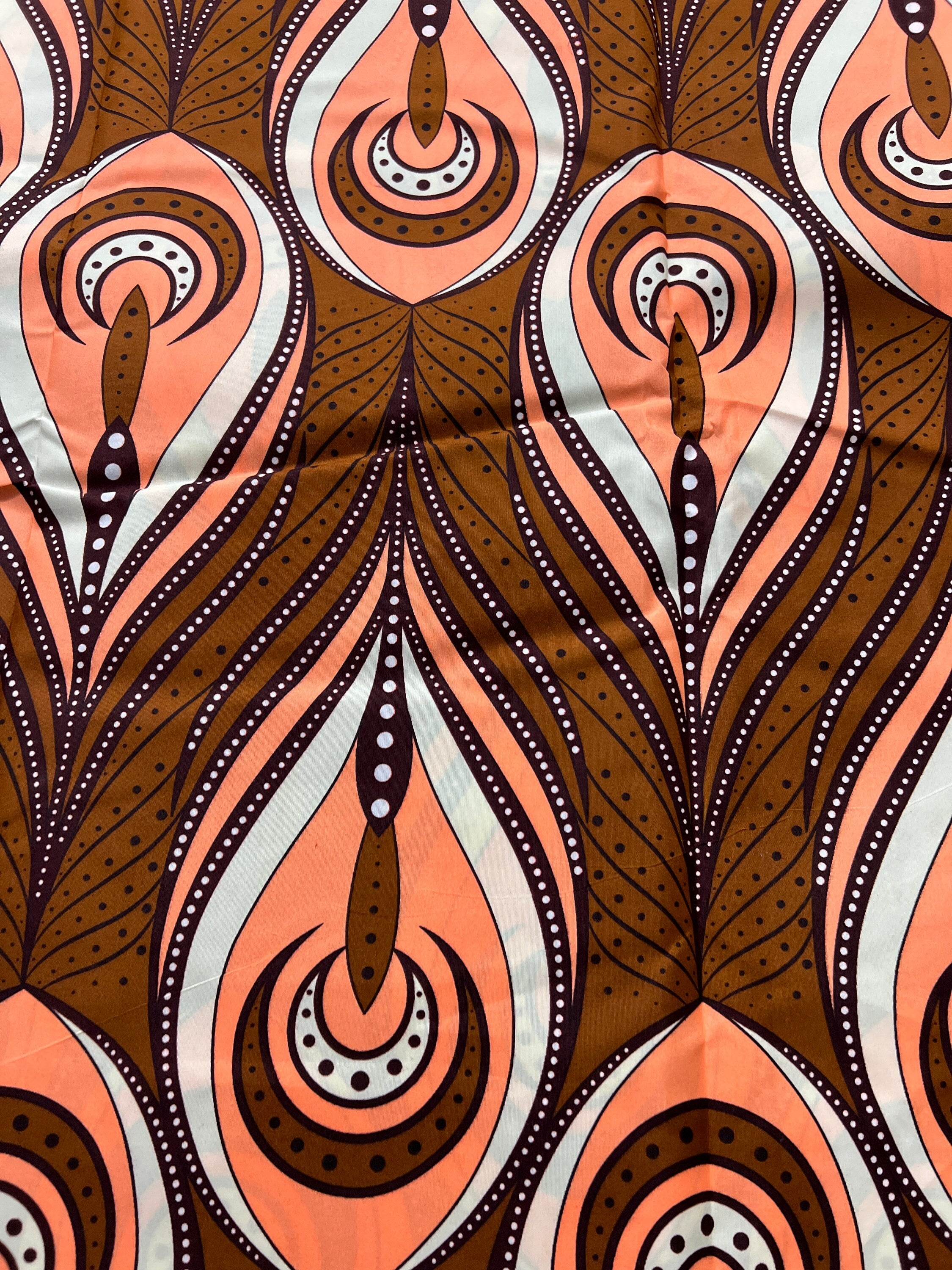 Polycotton African Fabric 6 Yards Soft Ankara Wax Print Material