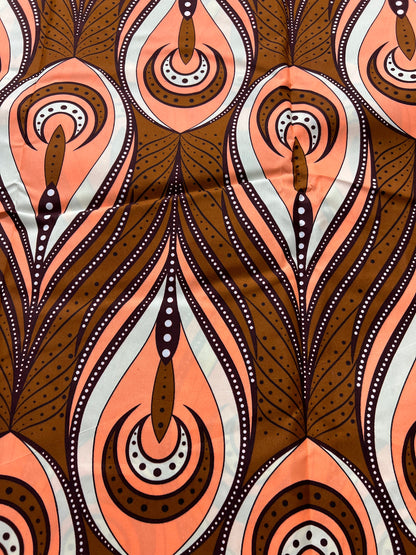 Polycotton African Fabric 6 Yards Soft Ankara Wax Print Material