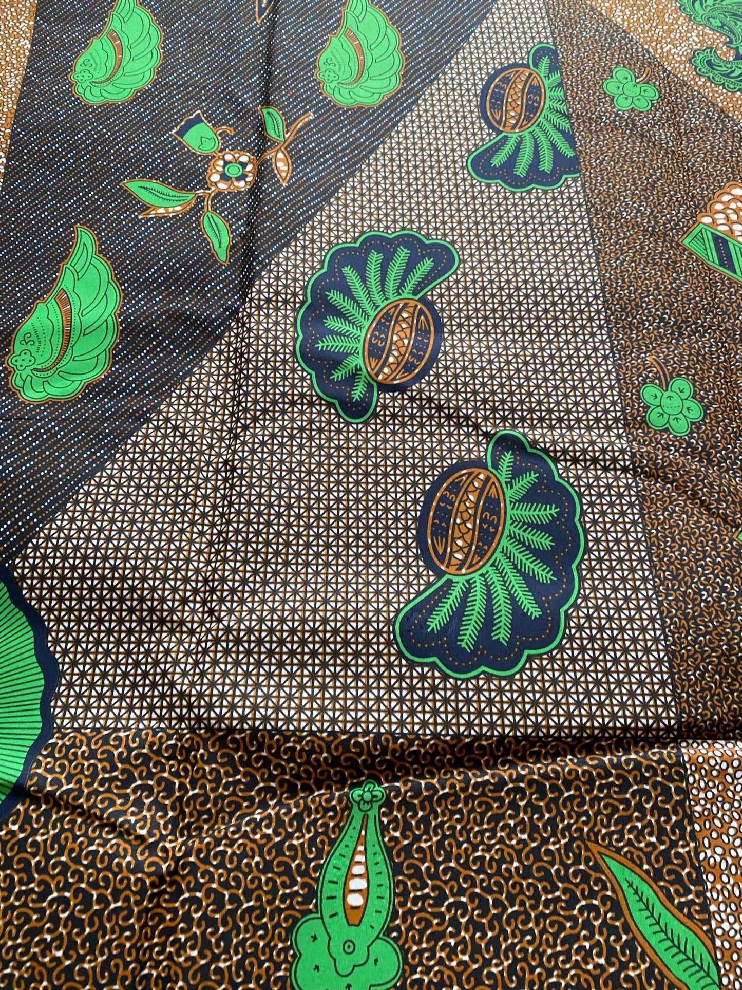 Polycotton African Fabric 6 Yards Soft Ankara Wax Print Material