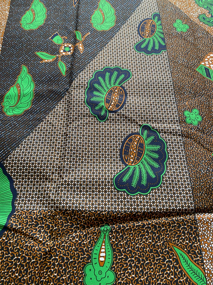 Polycotton African Fabric 6 Yards Soft Ankara Wax Print Material