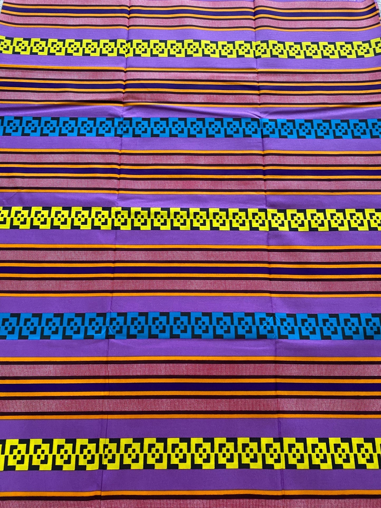 Polycotton African Fabric 6 Yards Soft Ankara Wax Print Material