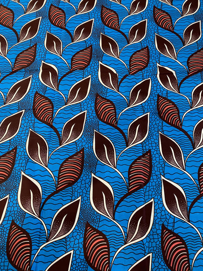 Polycotton African Fabric 6 Yards Soft Ankara Wax Print Material