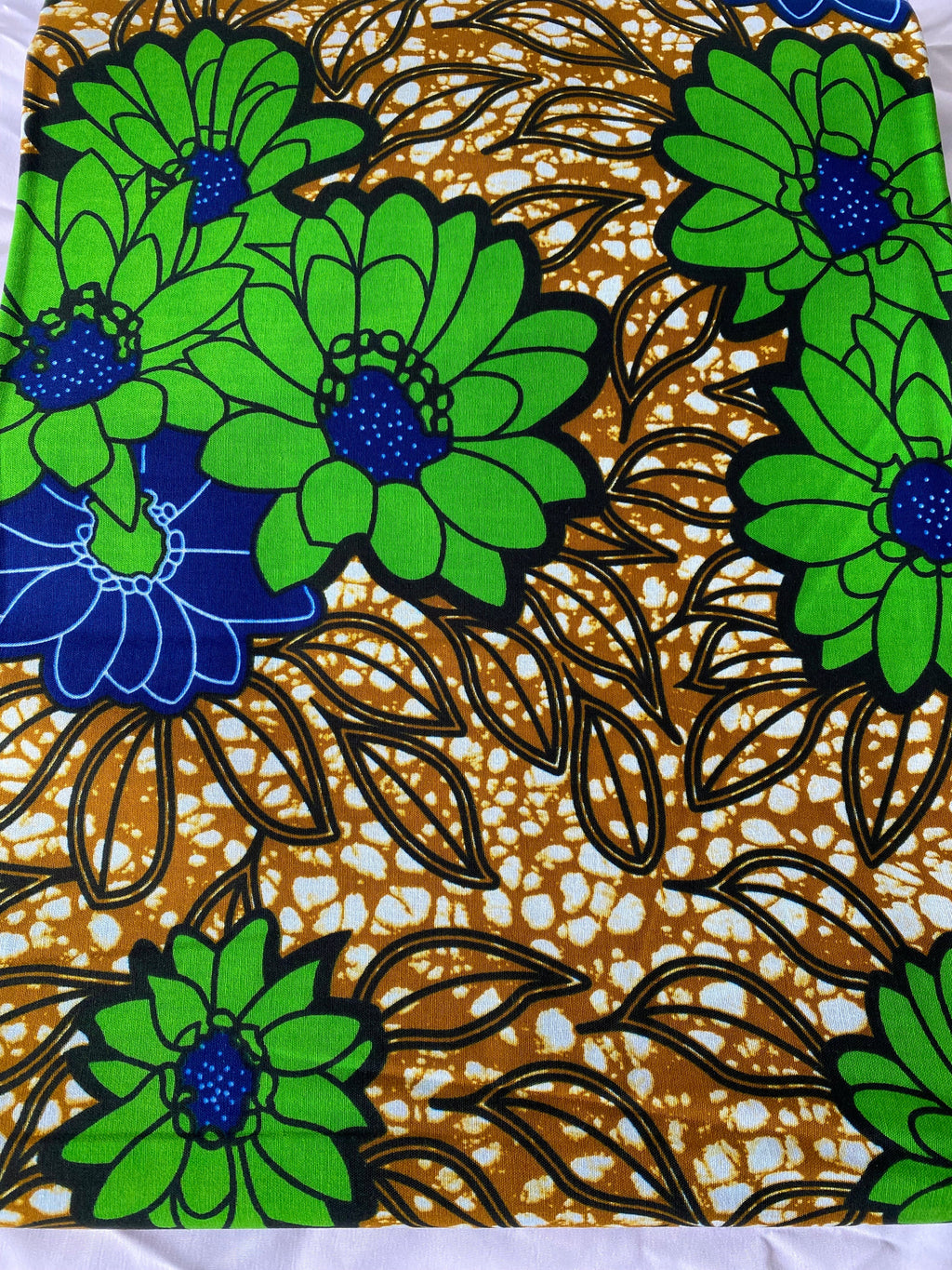 Bold Ankara African Print Fabric: 6 Yards 100% Cotton Wax Print