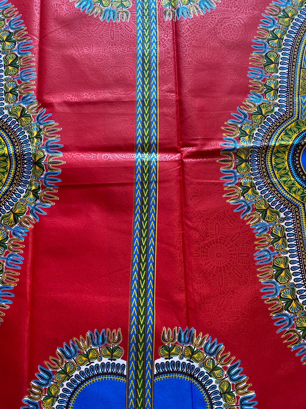 Dashiki African Wax Print: Angelina Cotton Fabric, 6 Yards