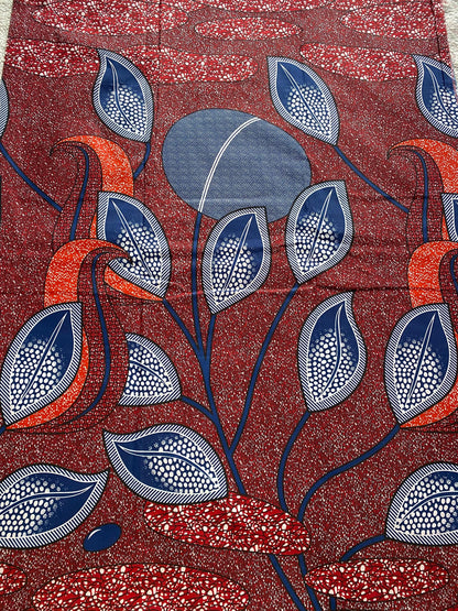 Polycotton African Fabric 6 Yards Soft Ankara Wax Print Material