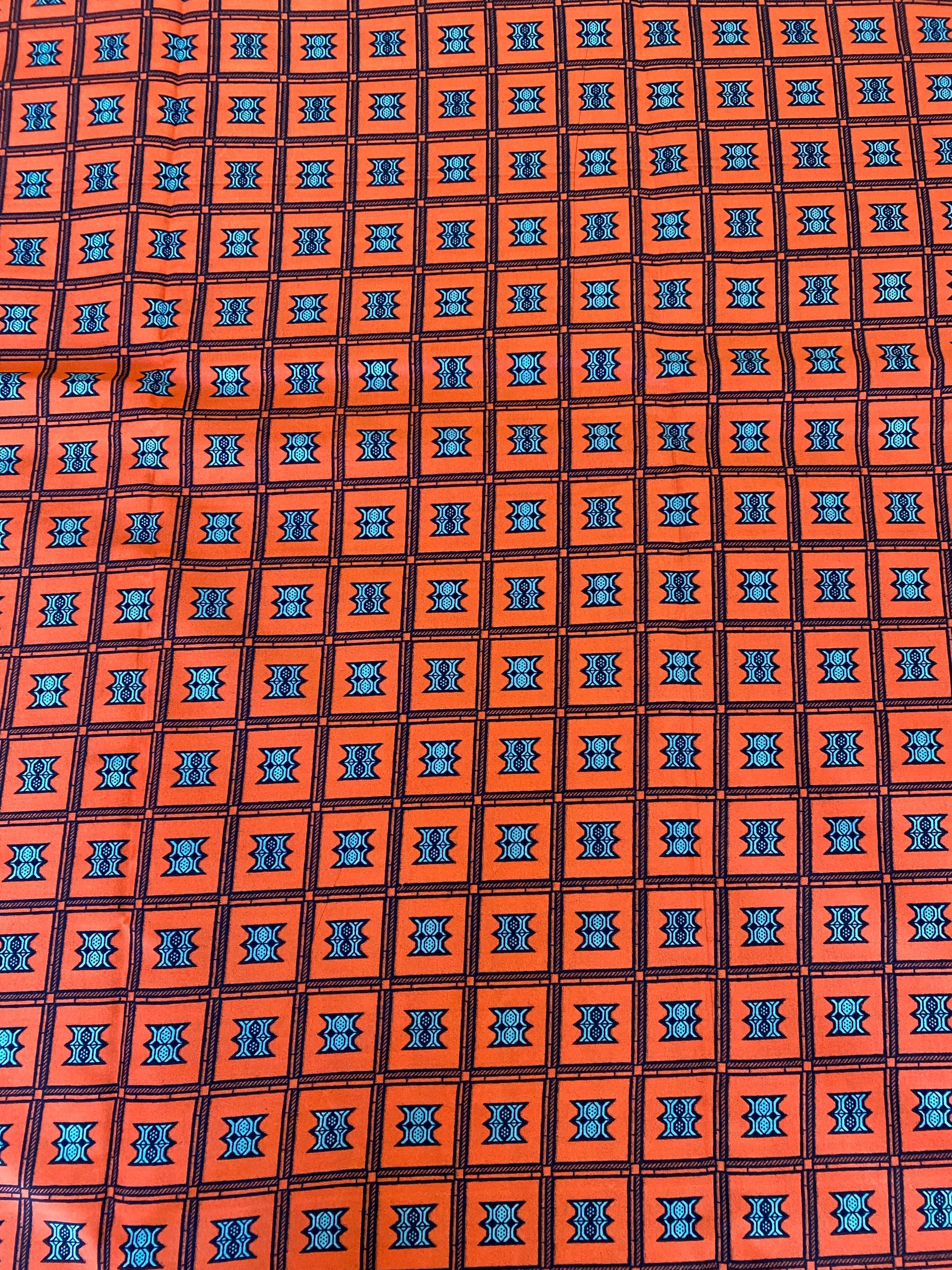 Polycotton African Fabric 6 Yards Soft Ankara Wax Print Material