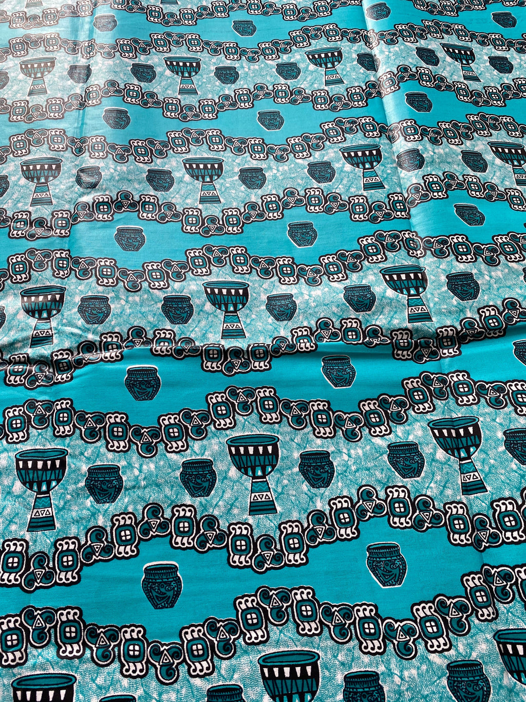 Mud Print Fabric 6 Yards African Tribal Wax Print Cloth