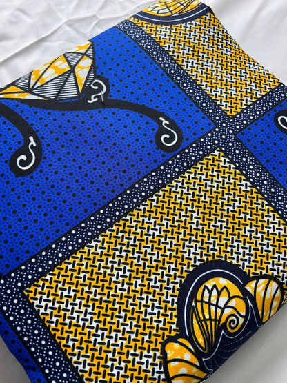 Polycotton African Fabric 6 Yards Soft Ankara Wax Print Material