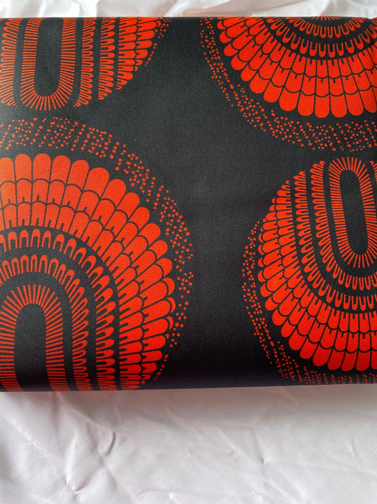 Polycotton African Fabric 6 Yards Soft Ankara Wax Print Material
