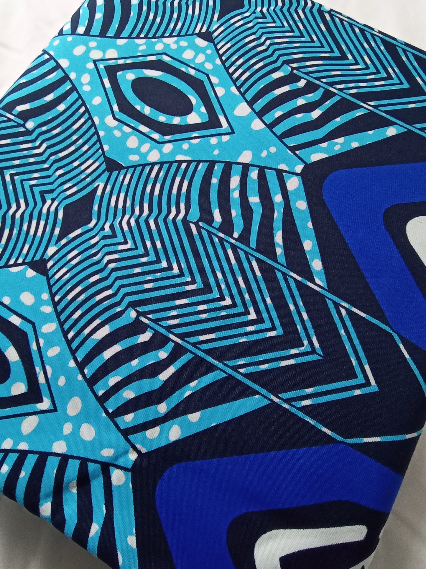 Polycotton African Fabric 6 Yards Soft Ankara Wax Print Material