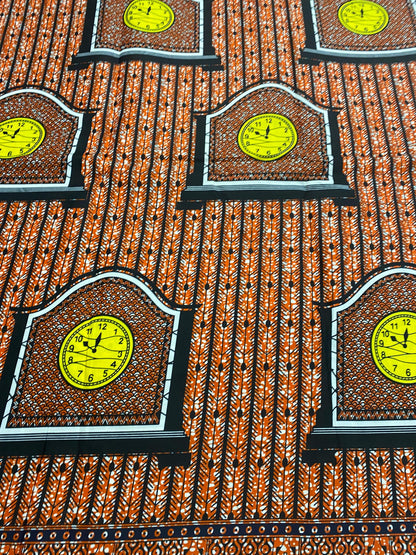 Polycotton African Fabric 6 Yards Soft Ankara Wax Print Material