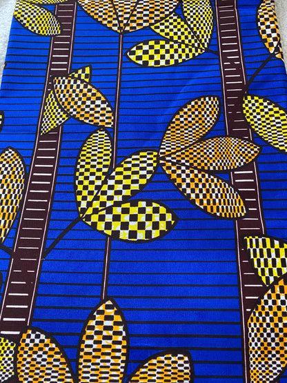 Polycotton African Fabric 6 Yards Soft Ankara Wax Print Material