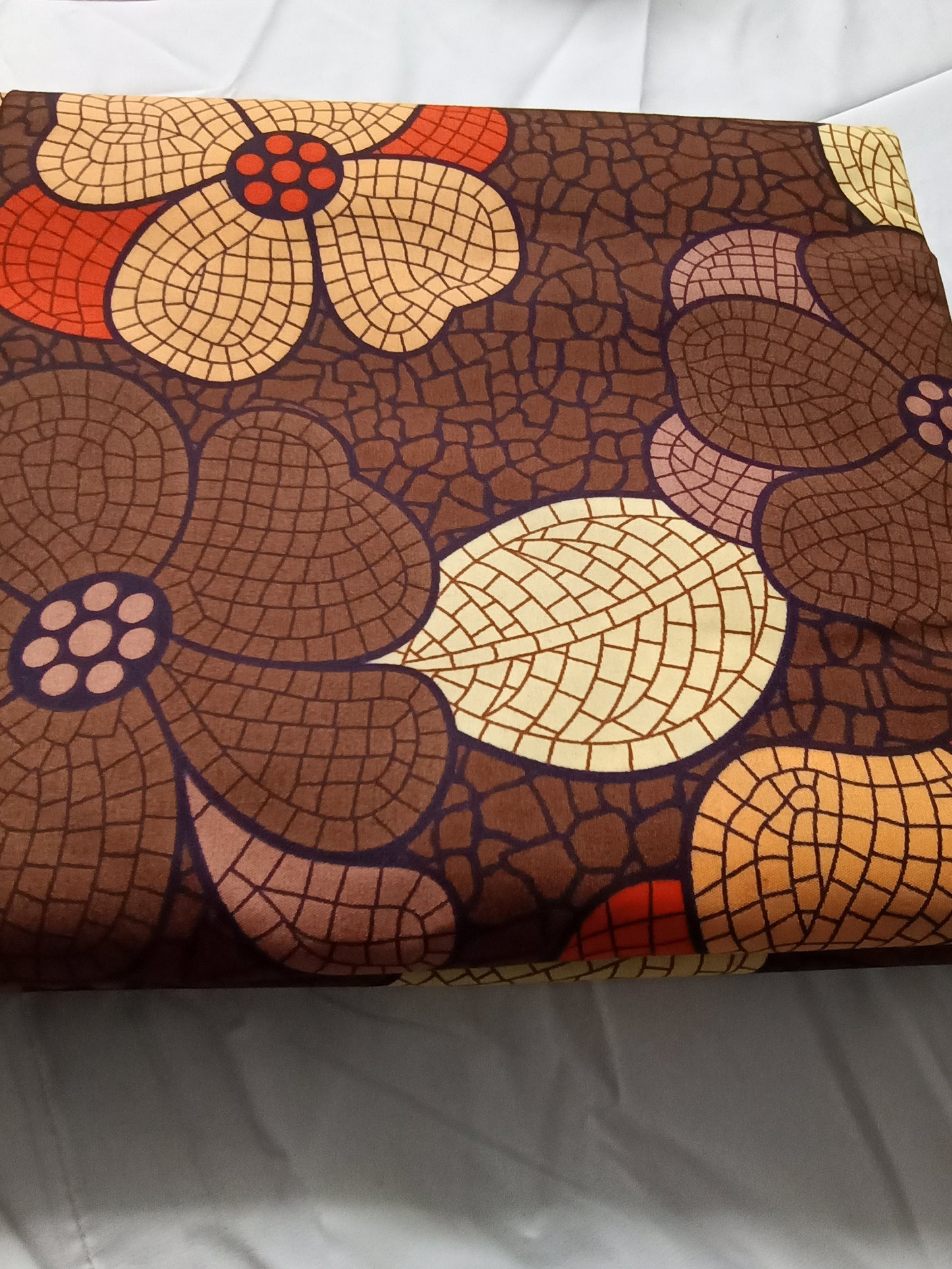 Polycotton African Fabric 6 Yards Soft Ankara Wax Print Material