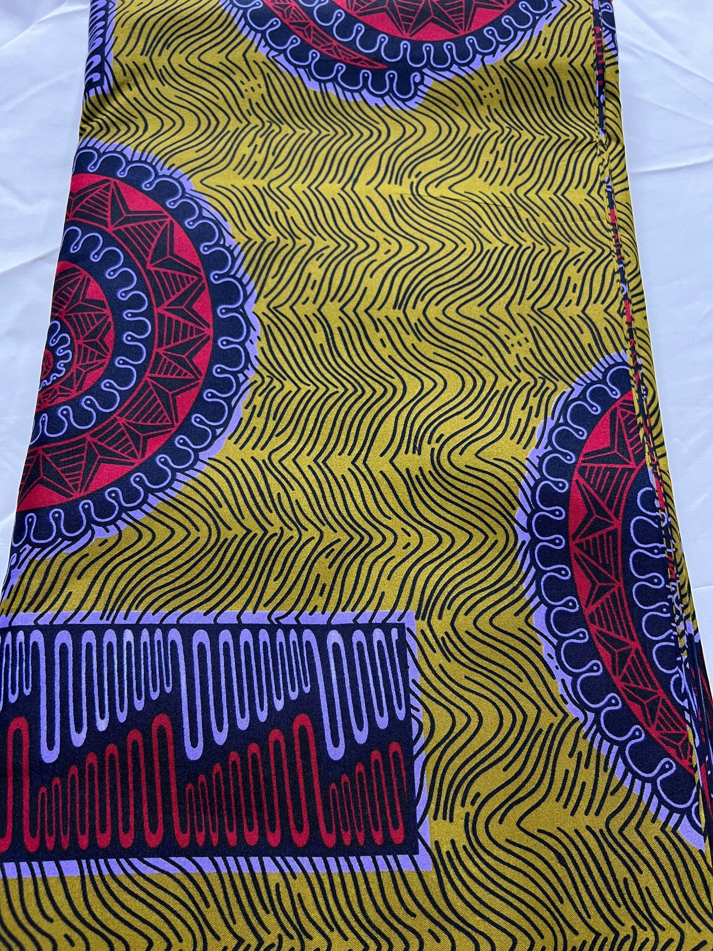 Polycotton African Fabric 6 Yards Soft Ankara Wax Print Material