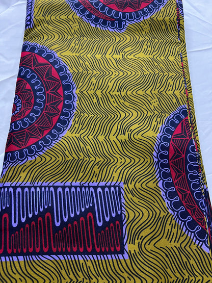 Polycotton African Fabric 6 Yards Soft Ankara Wax Print Material