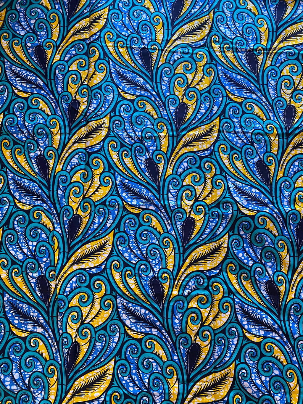 Ankara Wax Print Fabric, Exclusive African Cotton, 6 Yards