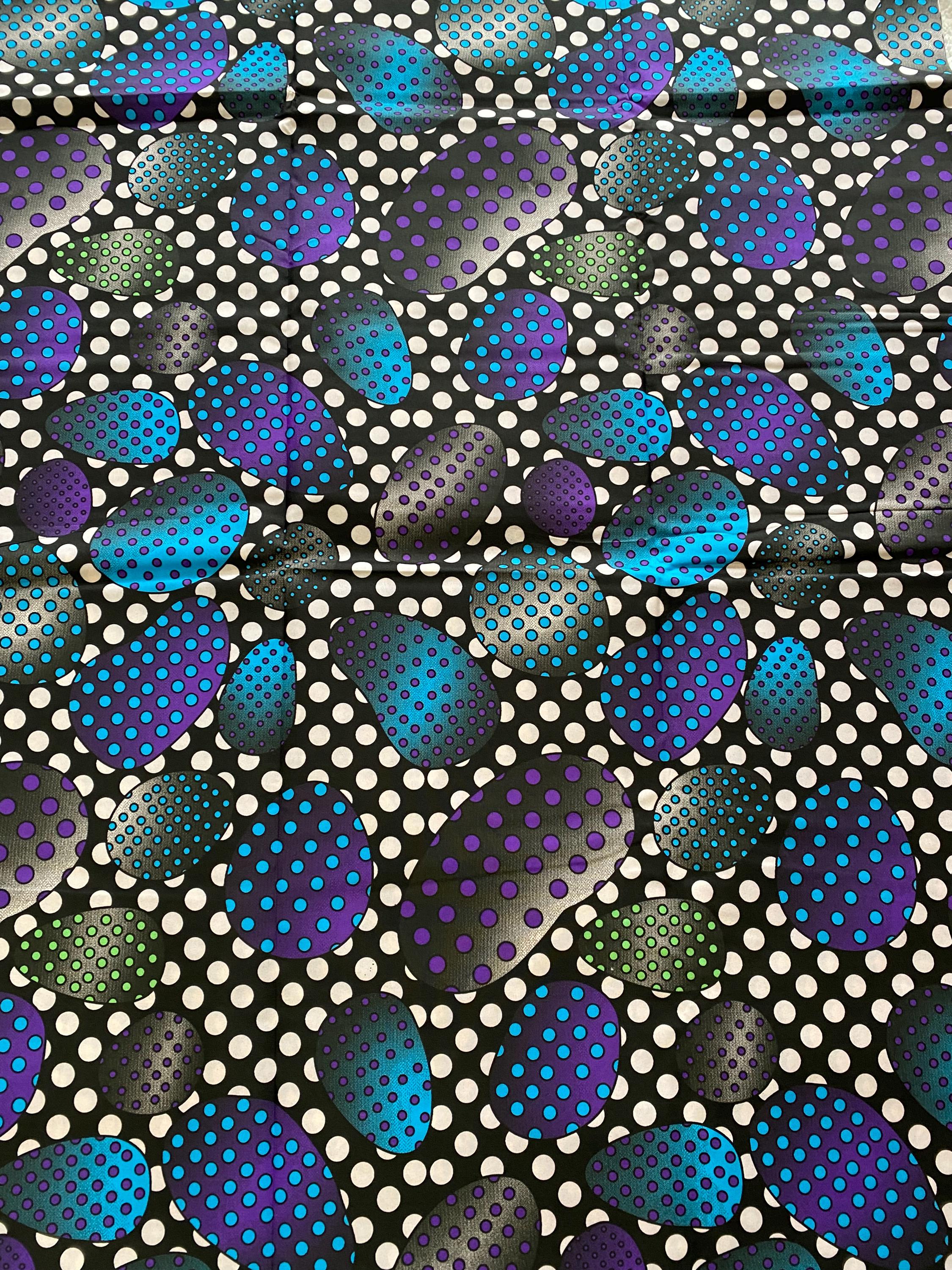 Polycotton African Fabric 6 Yards Soft Ankara Wax Print Material