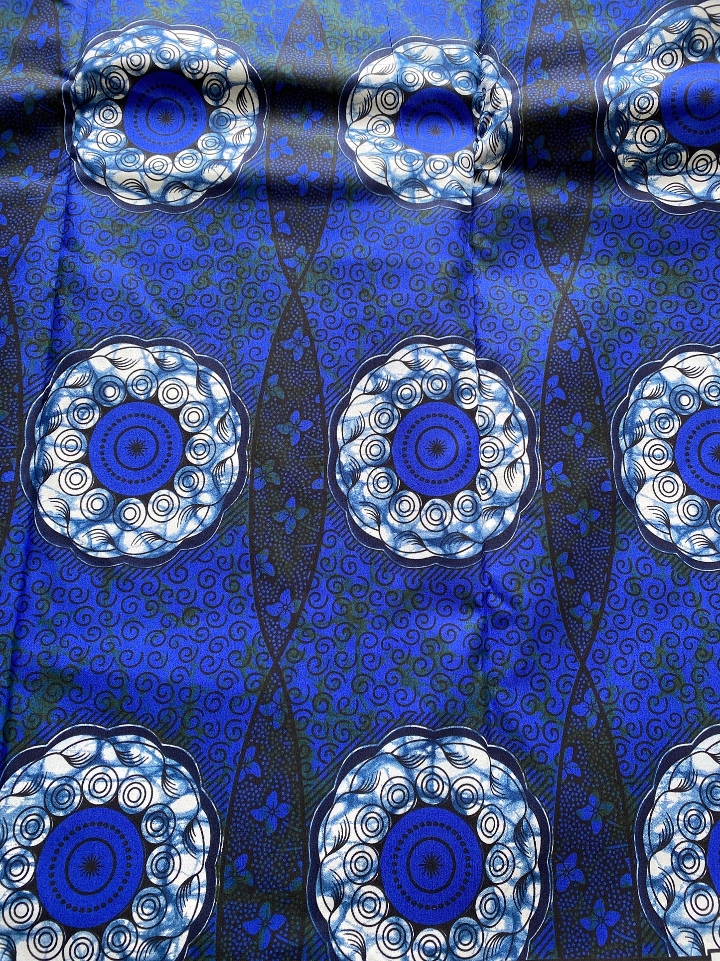Polycotton African Fabric 6 Yards Soft Ankara Wax Print Material