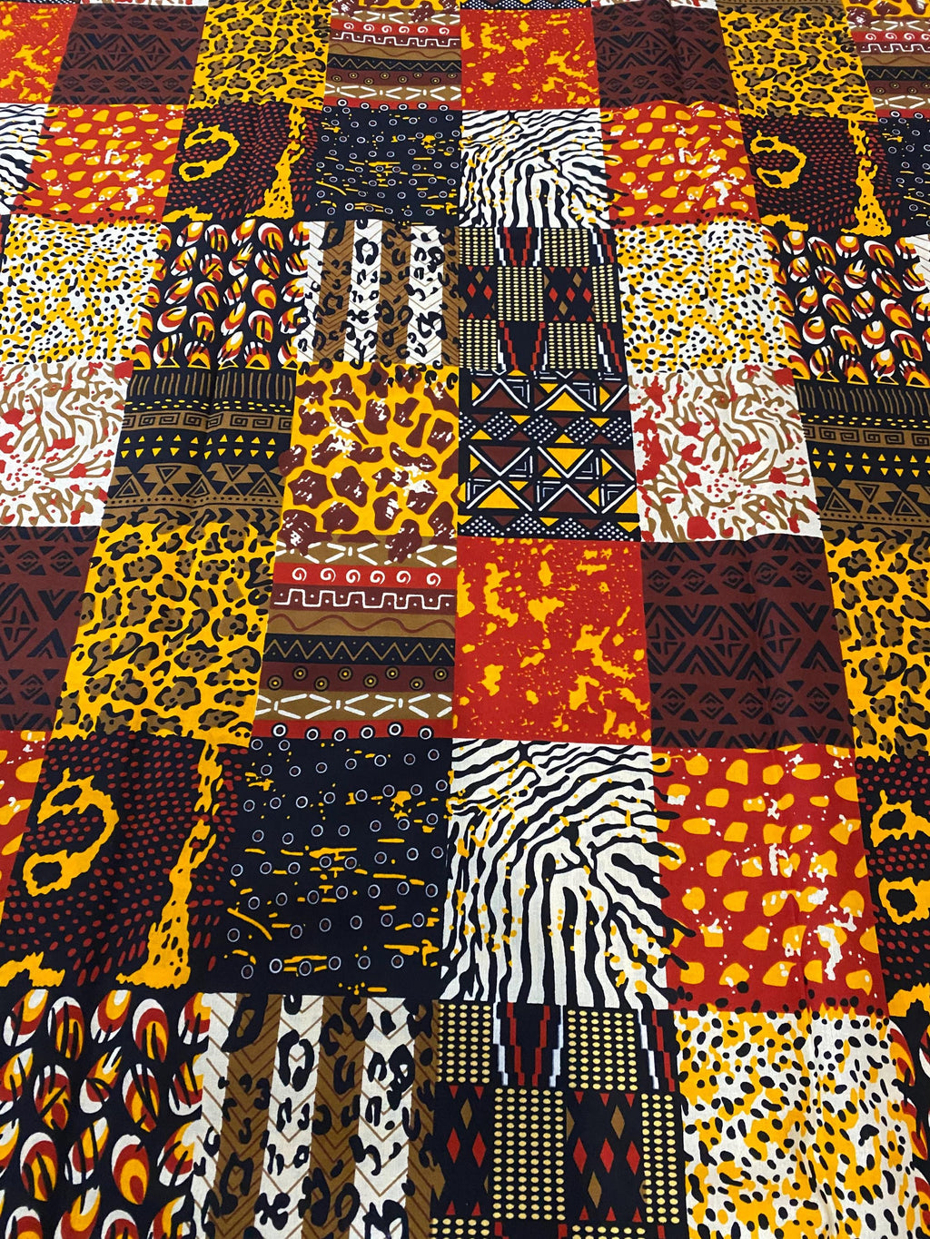 6 Yards 100% Cotton Ankara Wax Print Fabric African Print for Dressmaking, Quilting & Home Décor