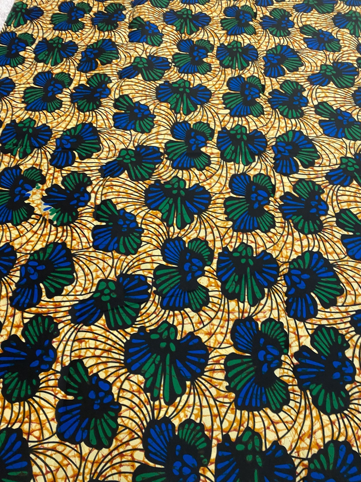 Polycotton African Fabric 6 Yards Soft Ankara Wax Print Material