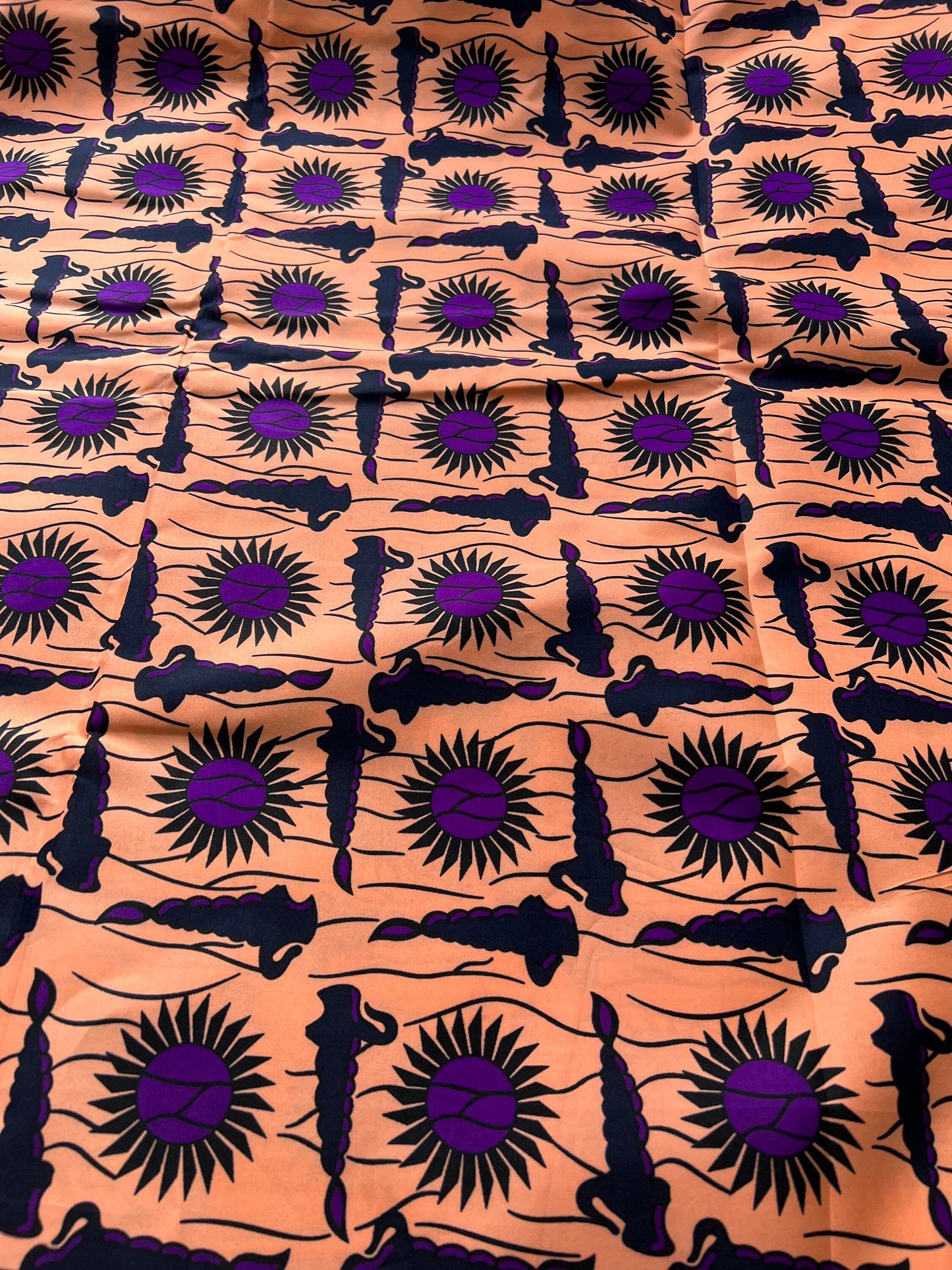 Polycotton African Fabric 6 Yards Soft Ankara Wax Print Material