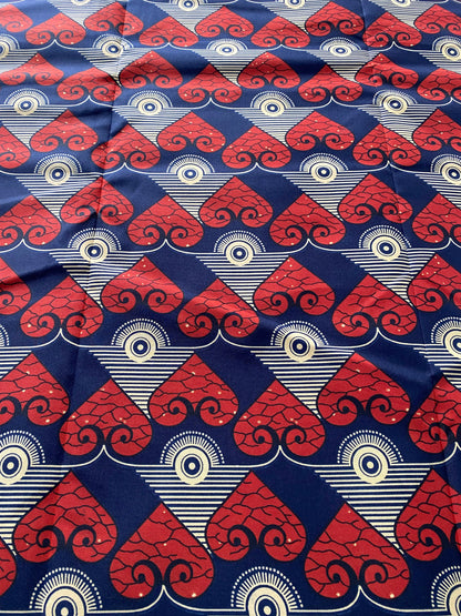 Polycotton African Fabric 6 Yards Soft Ankara Wax Print Material