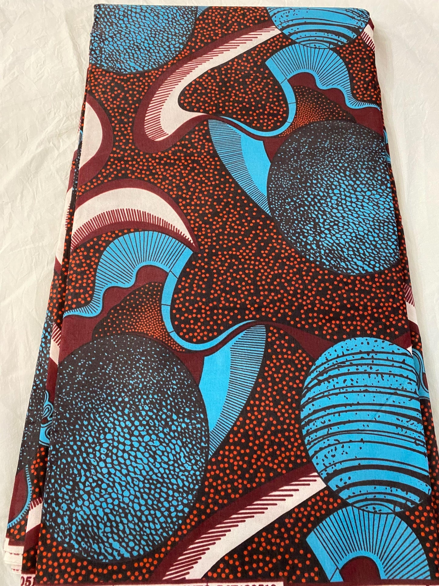 Polycotton African Fabric 6 Yards Soft Ankara Wax Print Material