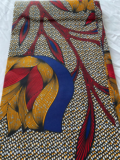 Polycotton African Fabric 6 Yards Soft Ankara Wax Print Material