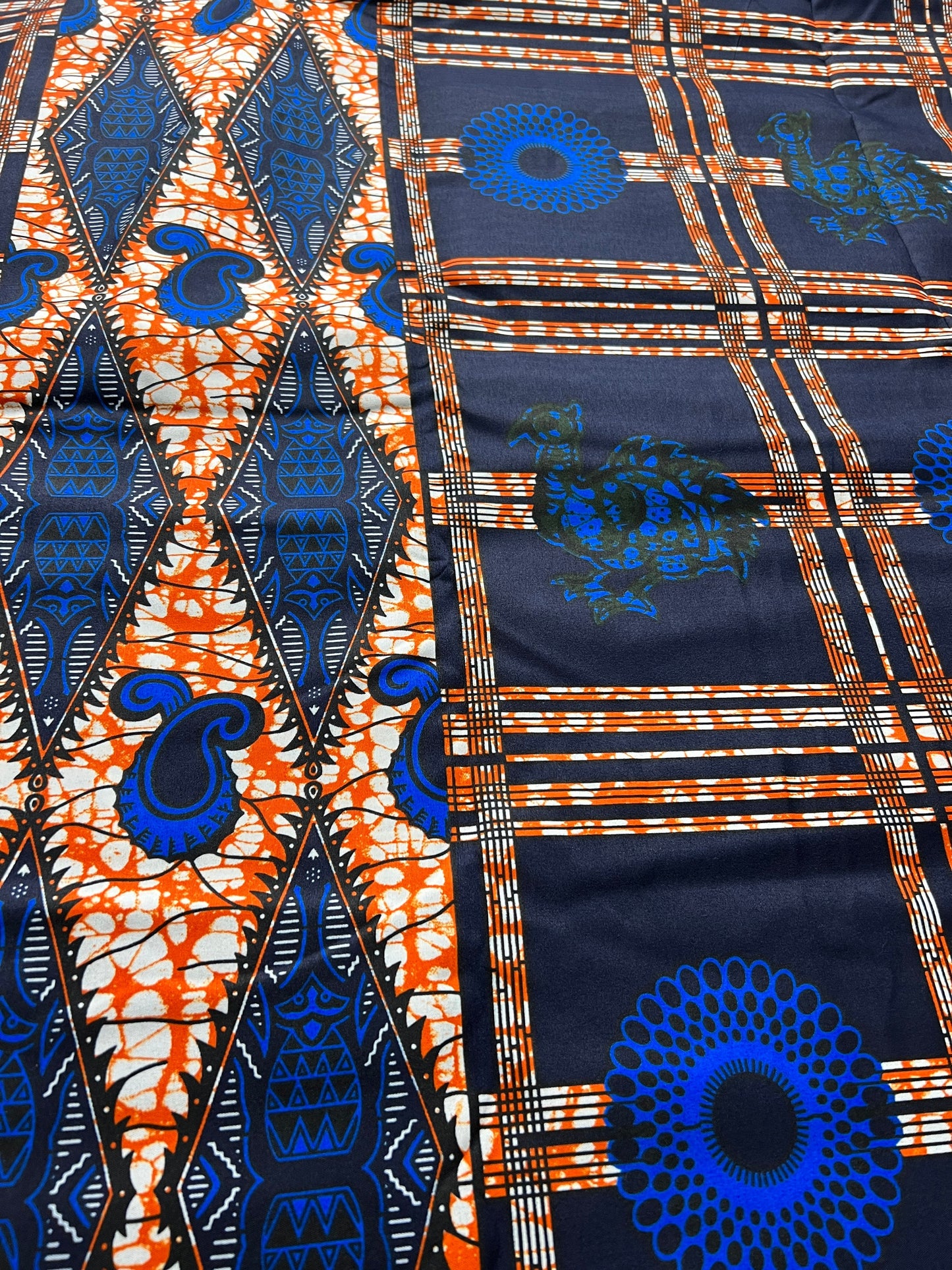 Polycotton African Fabric 6 Yards Soft Ankara Wax Print Material