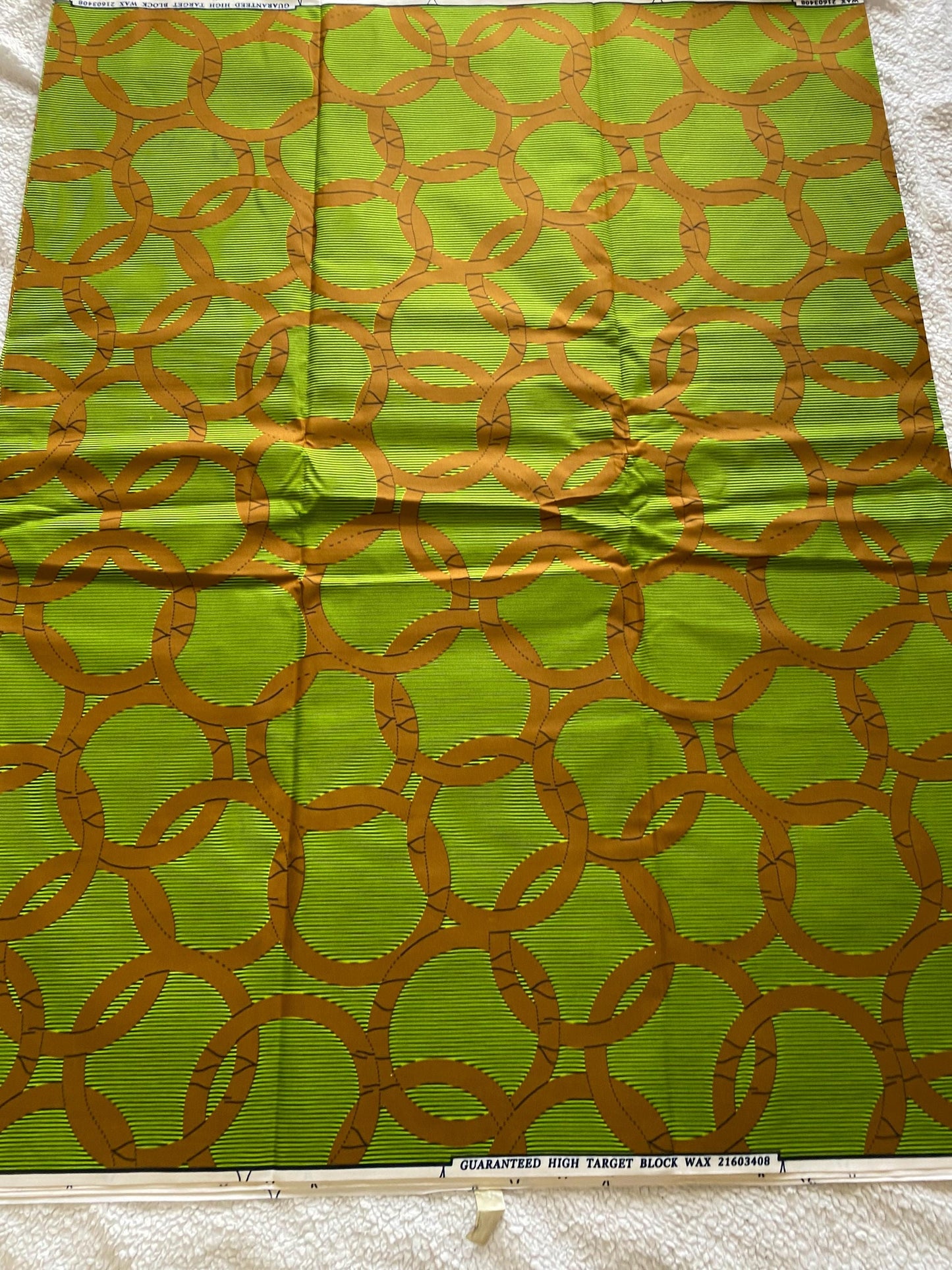 Polycotton African Fabric 6 Yards Soft Ankara Wax Print Material