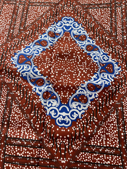 Polycotton African Fabric 6 Yards Soft Ankara Wax Print Material