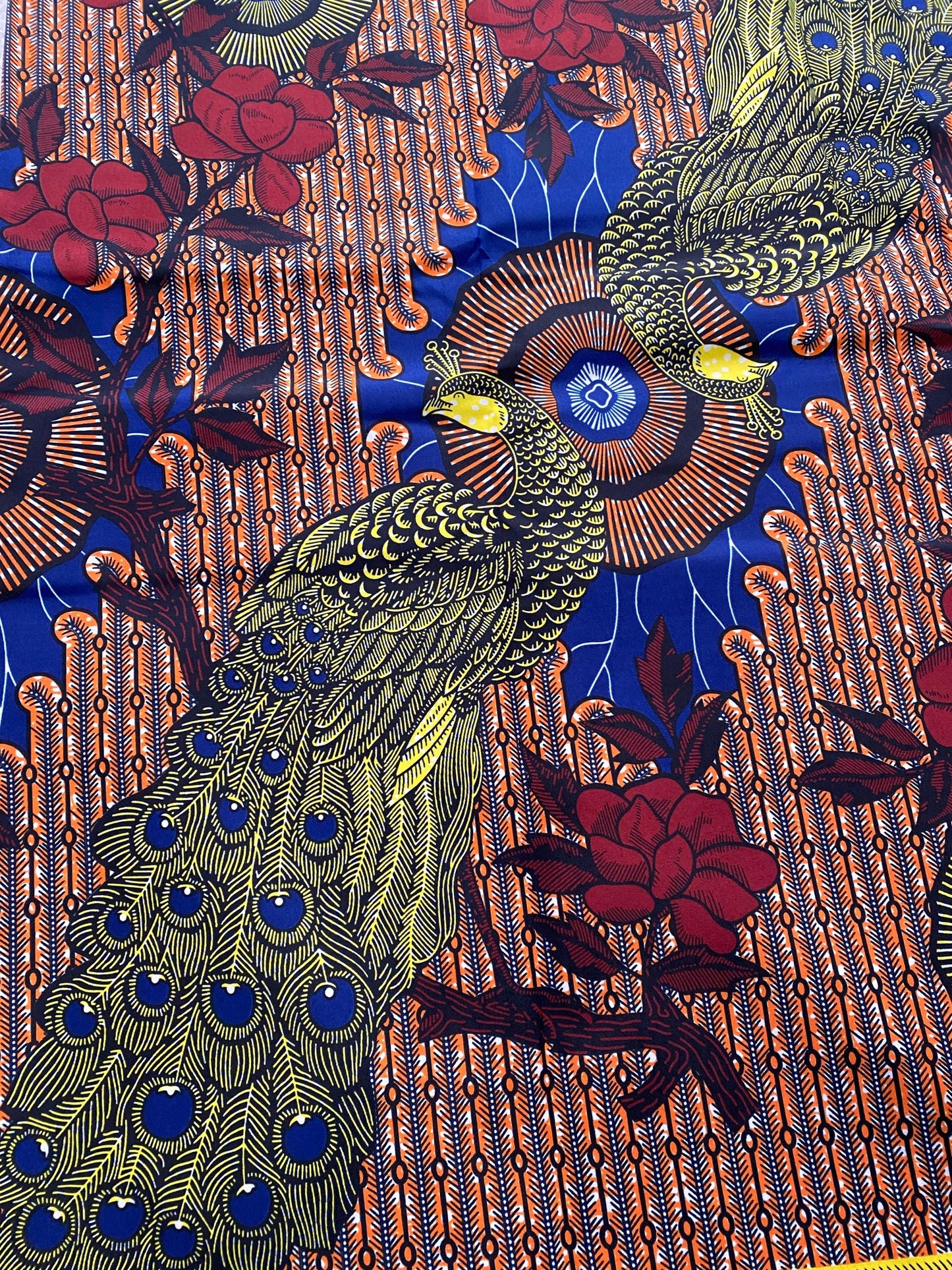 Polycotton African Fabric 6 Yards Soft Ankara Wax Print Material