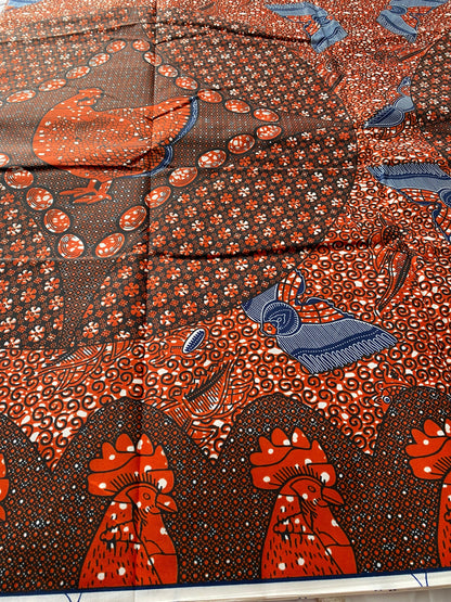 Polycotton African Fabric 6 Yards Soft Ankara Wax Print Material
