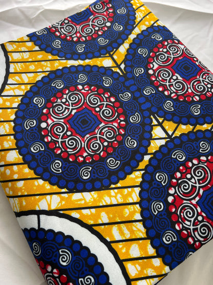 Polycotton African Fabric 6 Yards Soft Ankara Wax Print Material