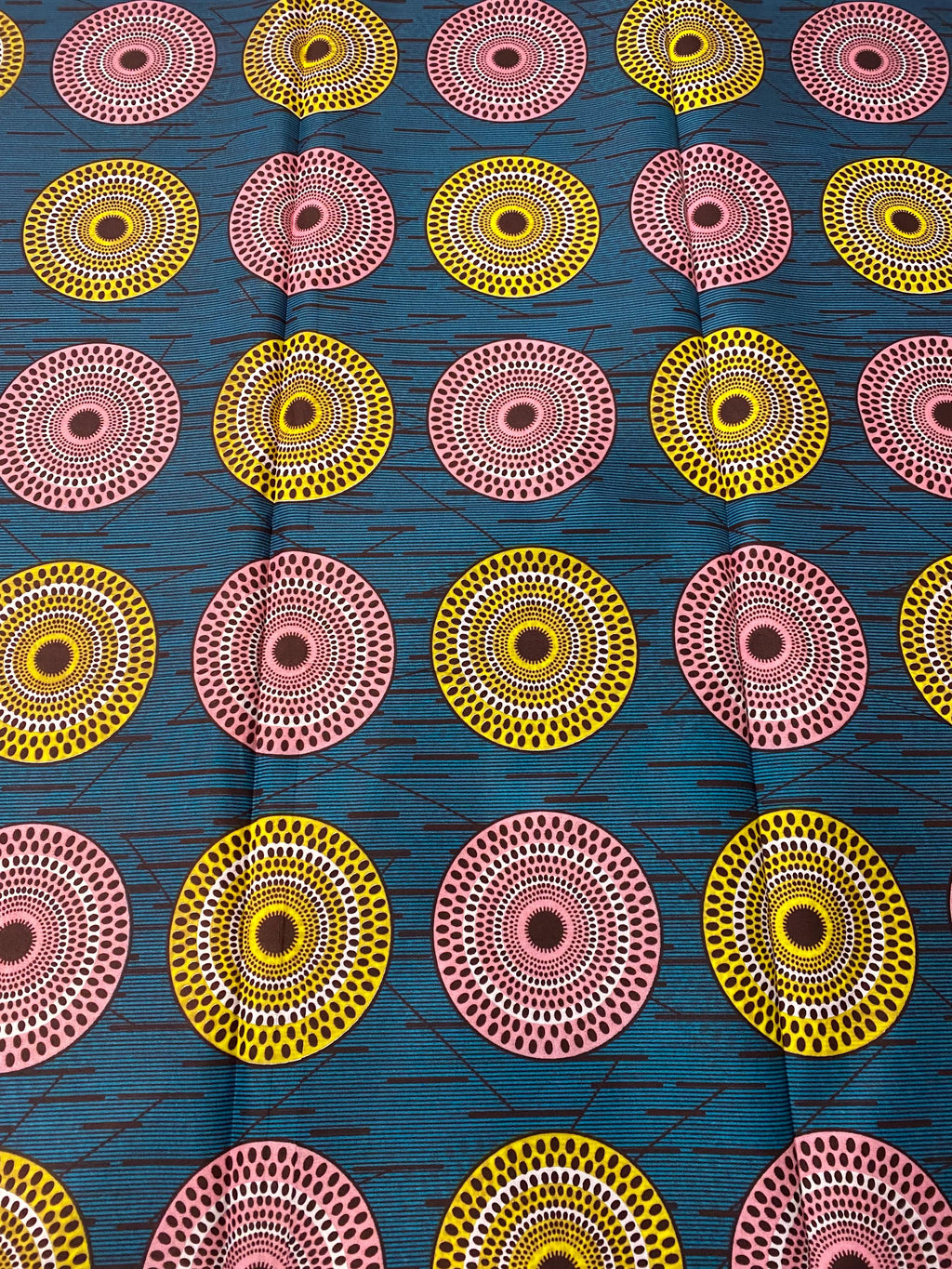 Colorful Ankara Fabric: African Print Polycotton, 6 Yards