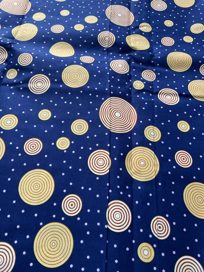 Polycotton African Fabric 6 Yards Soft Ankara Wax Print Material