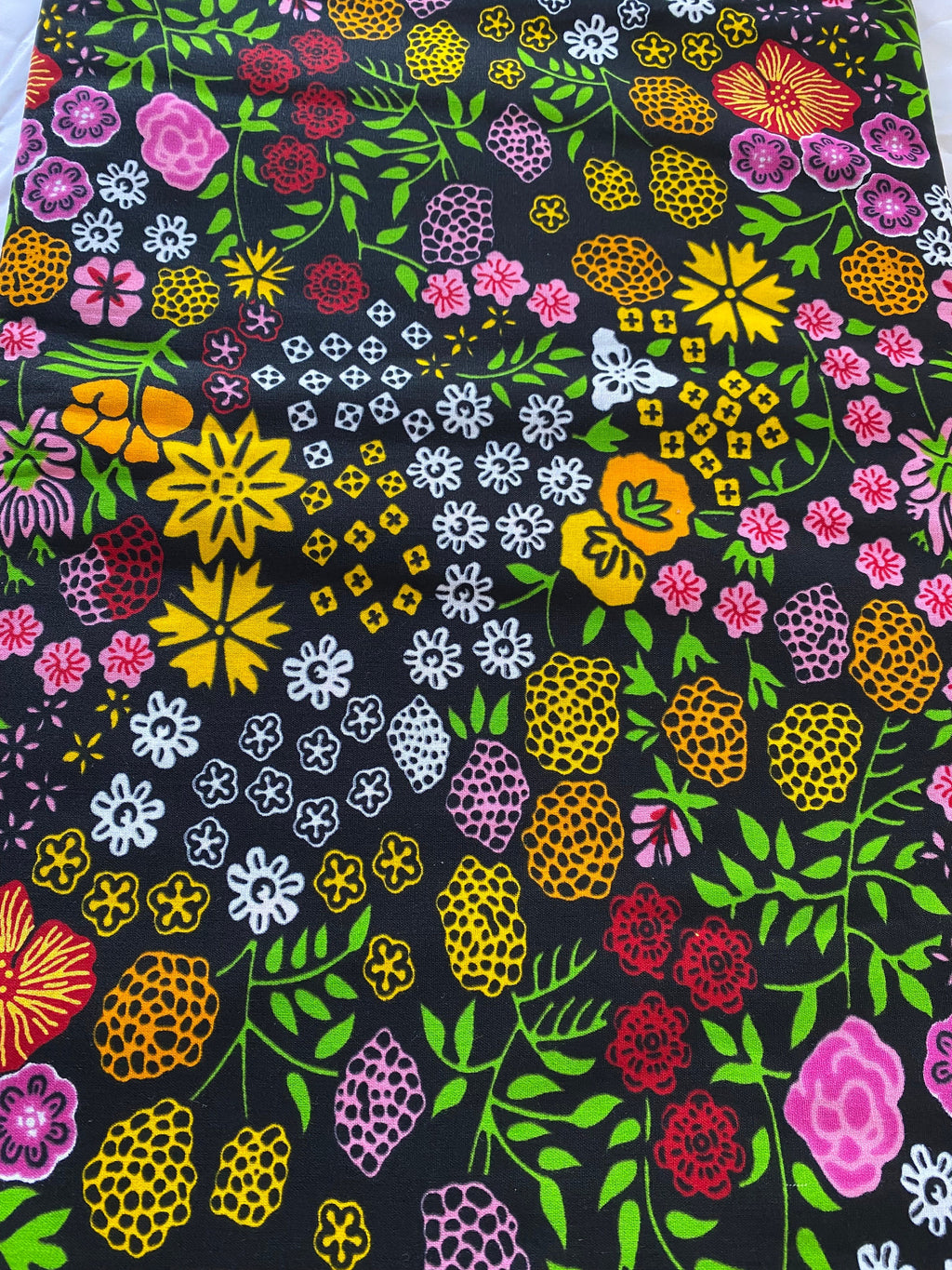 African Wax Print Fabric: Floral Ankara Cotton, 6 Yards