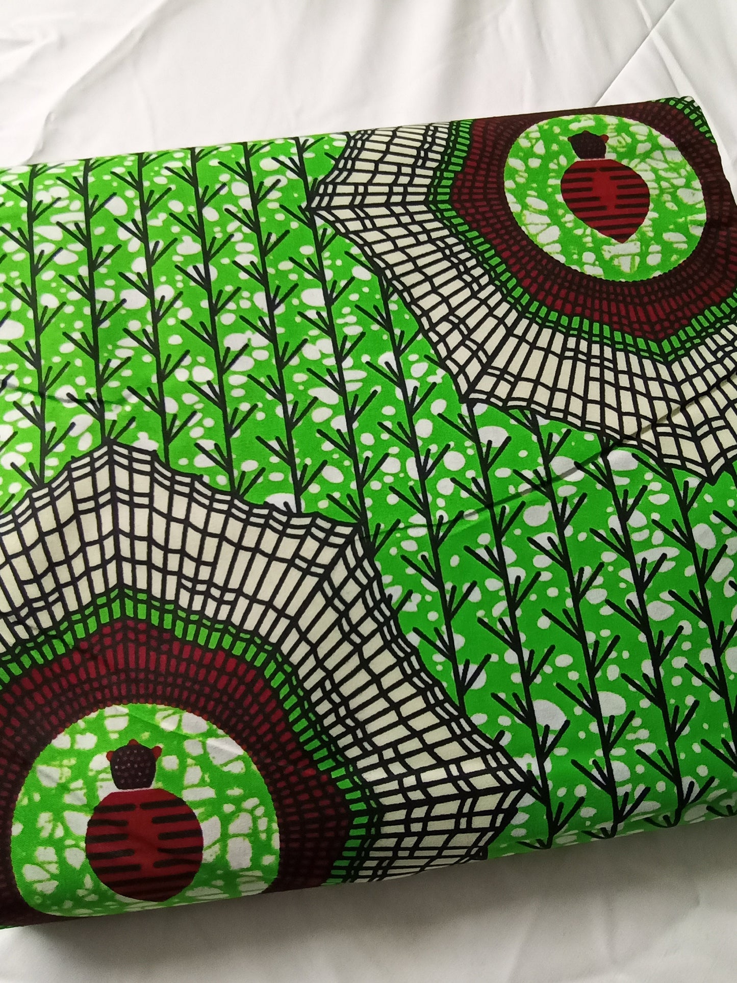 Polycotton African Fabric 6 Yards Soft Ankara Wax Print Material