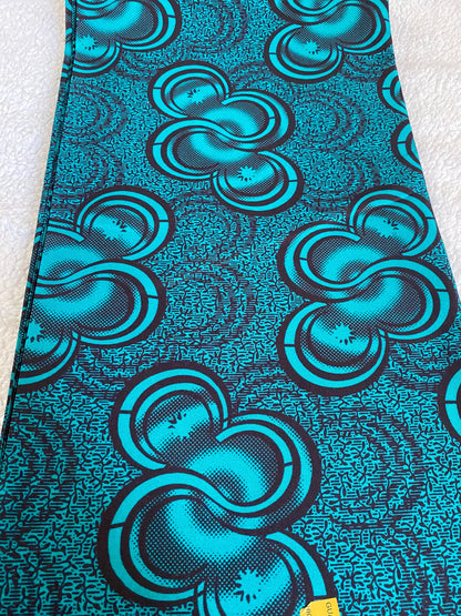 Polycotton African Fabric 6 Yards Soft Ankara Wax Print Material