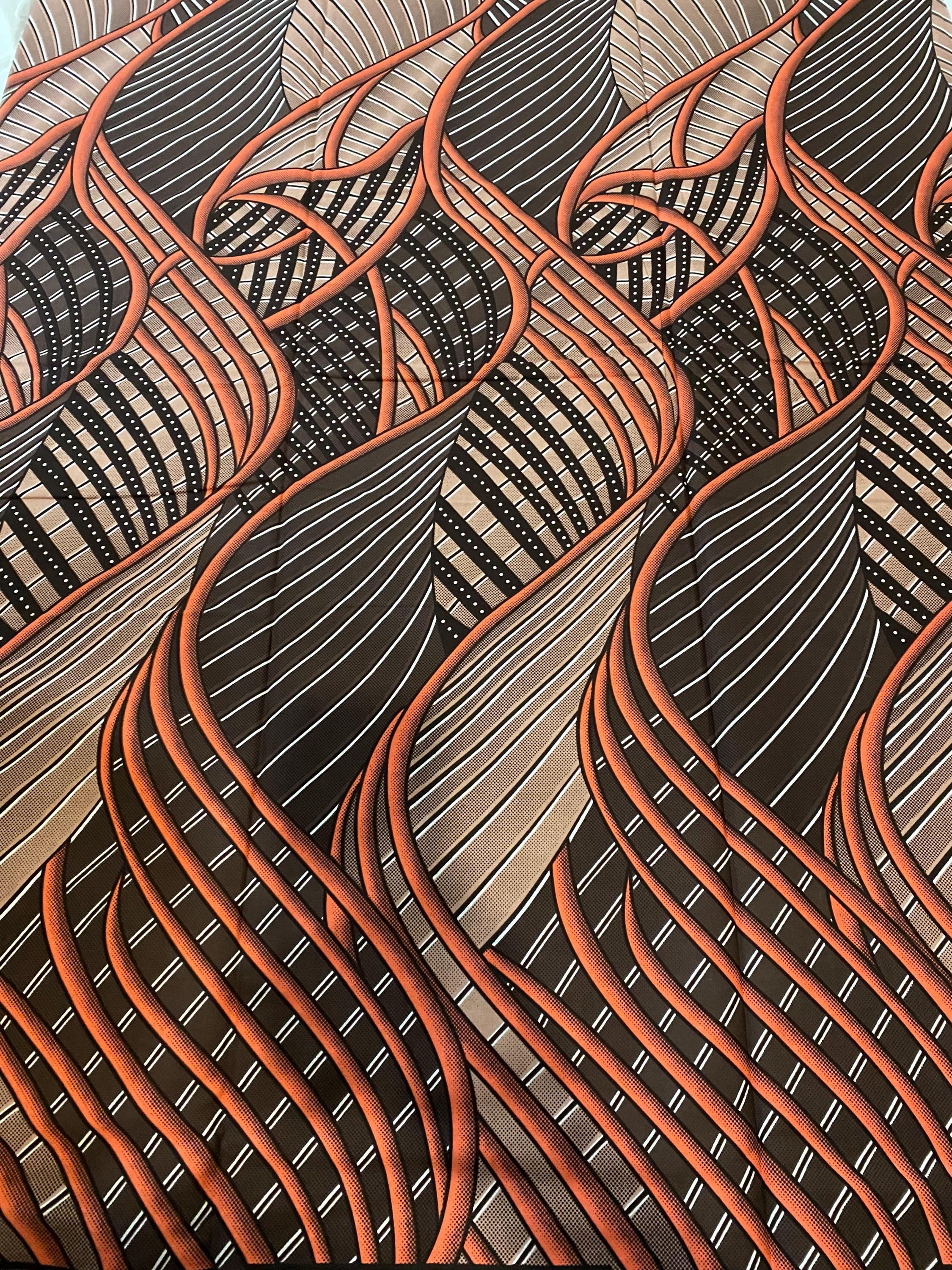 6 Yards 100% Cotton Ankara Wax Print Fabric African Print for Dressmaking, Quilting & Home Décor