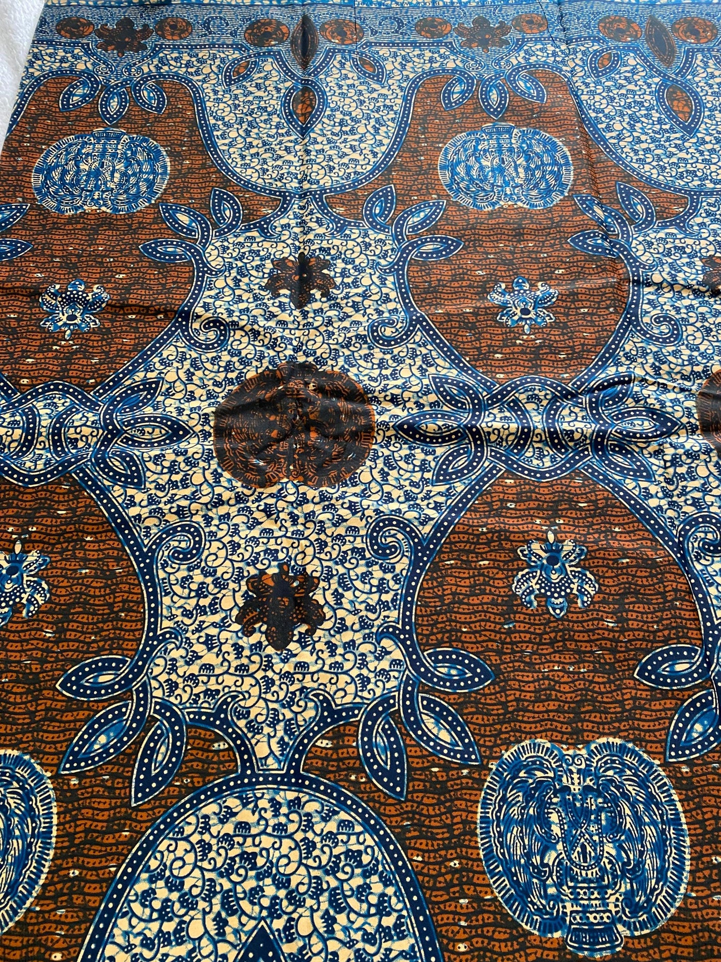 Polycotton African Fabric 6 Yards Soft Ankara Wax Print Material