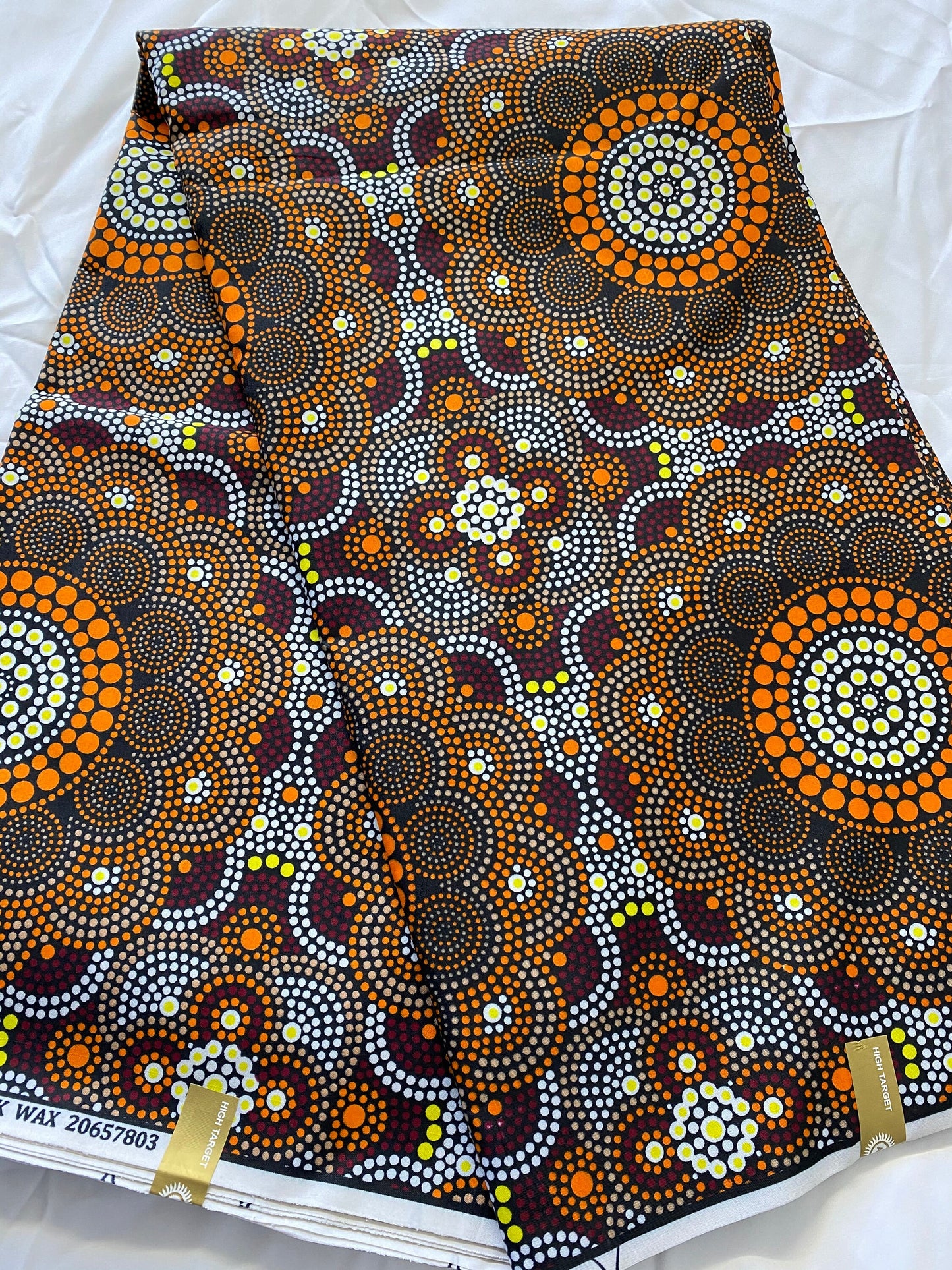 Polycotton African Fabric 6 Yards Soft Ankara Wax Print Material