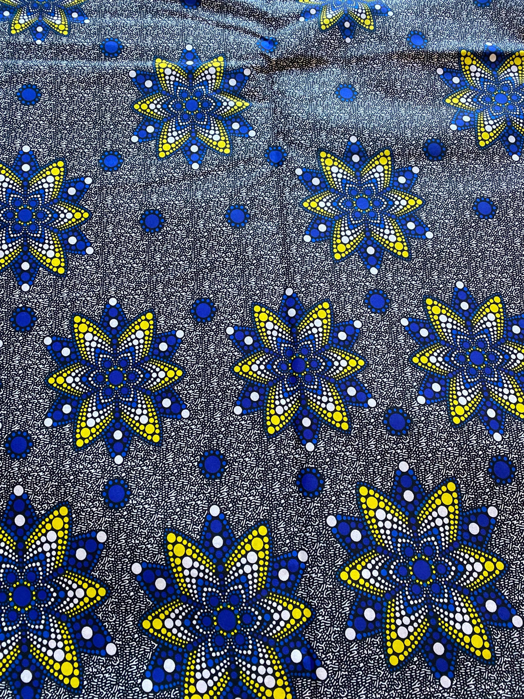 Polycotton African Fabric 6 Yards Soft Ankara Wax Print Material
