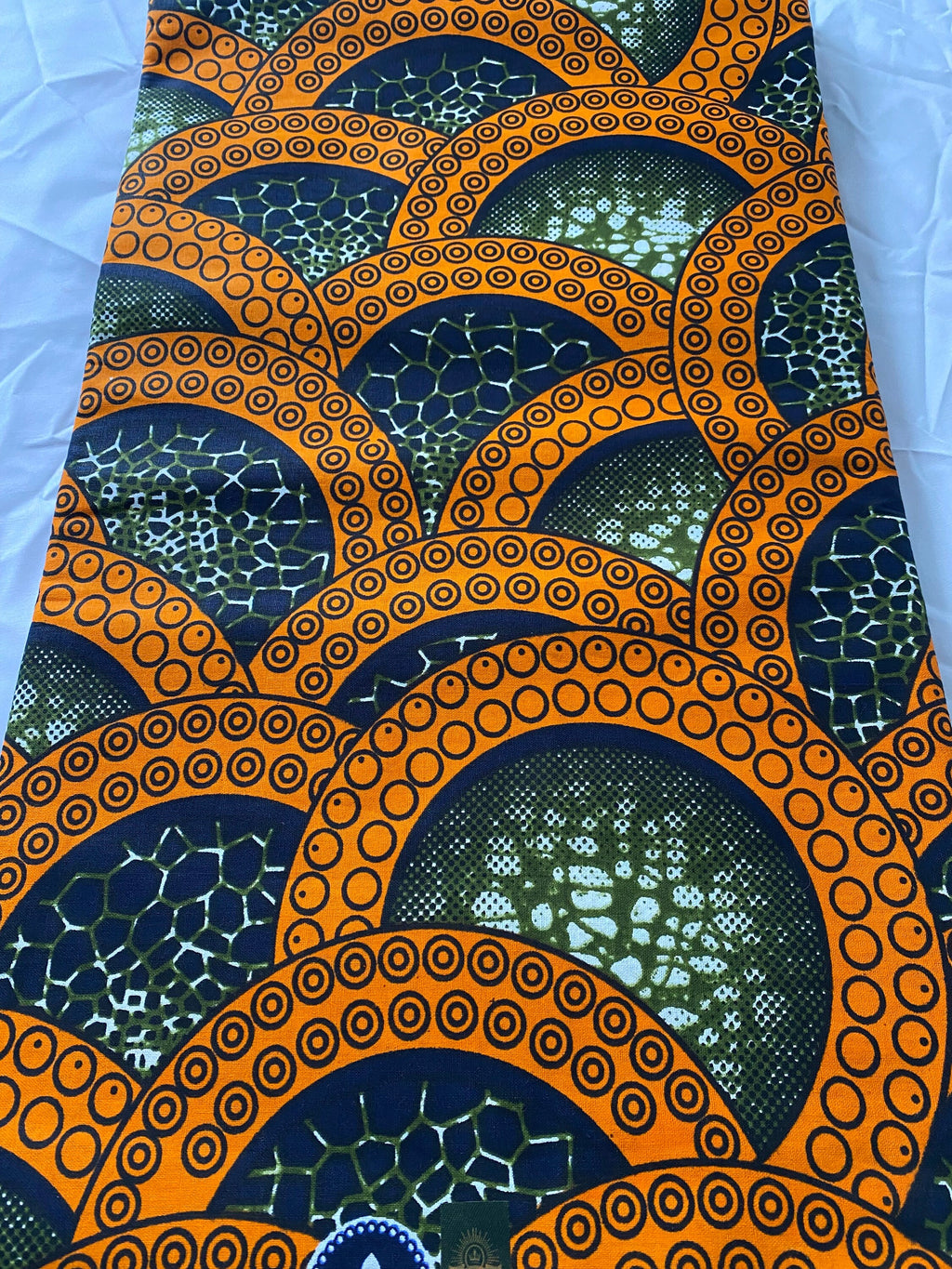 Bold Ankara African Print Fabric: 6 Yards 100% Cotton Wax Print