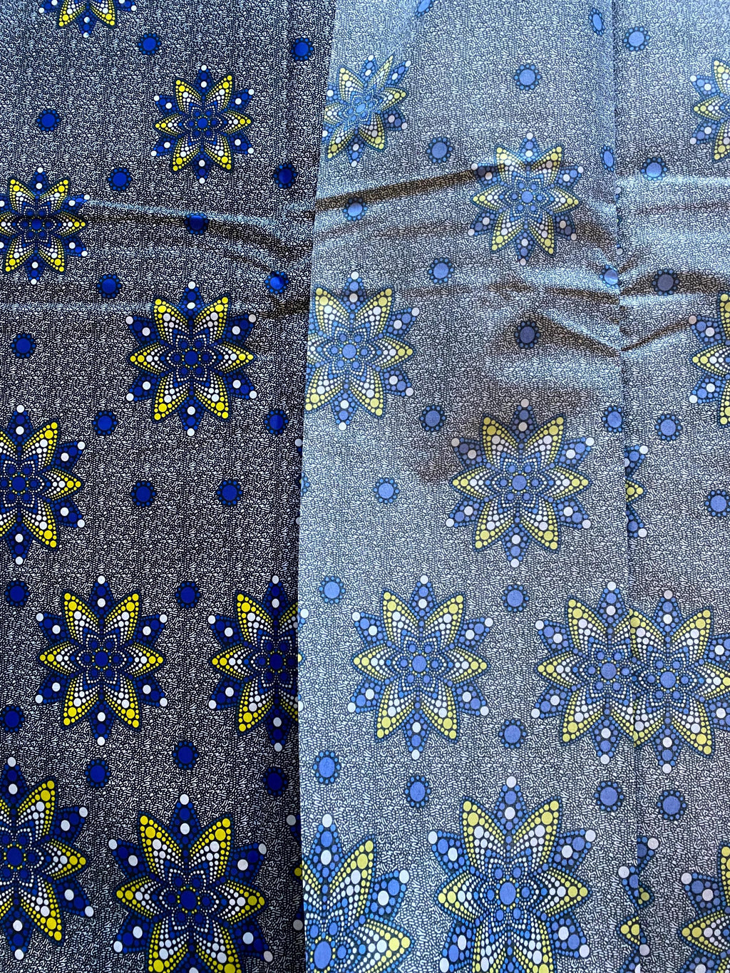 Polycotton African Fabric 6 Yards Soft Ankara Wax Print Material