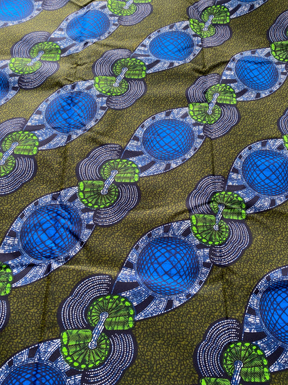 Polycotton African Fabric 6 Yards Soft Ankara Wax Print Material