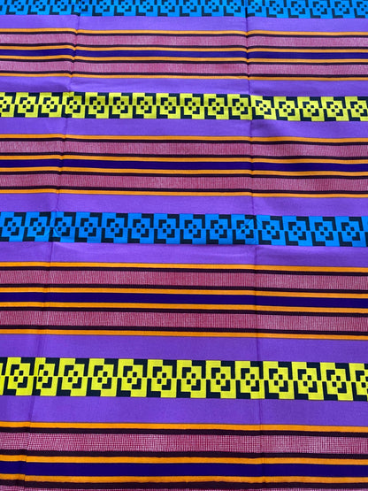 Polycotton African Fabric 6 Yards Soft Ankara Wax Print Material